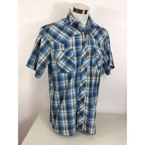 Wrangler Vintage Western Shirt Snap Front Mens Large